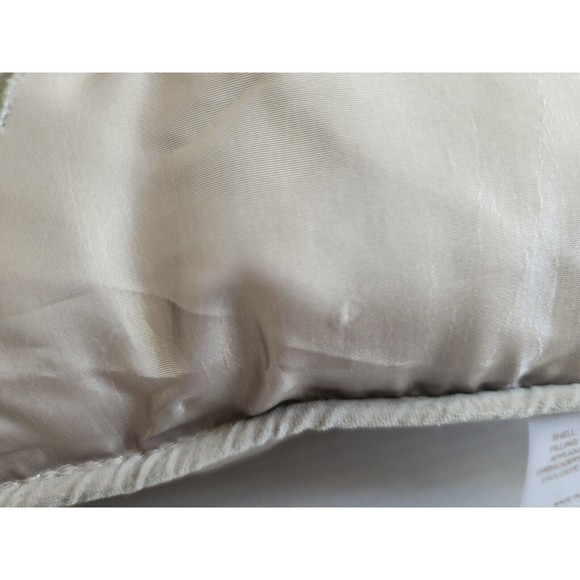 Royal Velvet JCP Decorative Pillow Embroidered Applique Tassels 18"x18" Beige - Picture 14 of 14